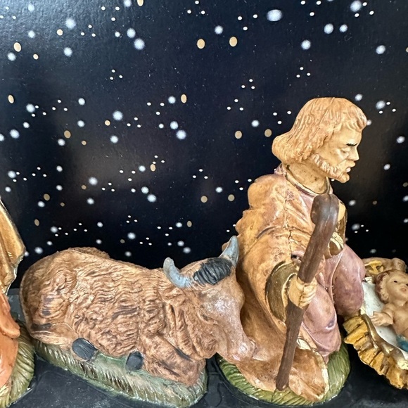 Euromarchi 8 Piece Holy Nativity Set 4” Christmas Figures Hand Crafted in Italy - Picture 14 of 16